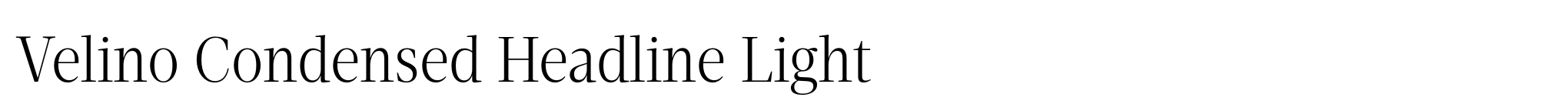 Velino Condensed Headline Light image